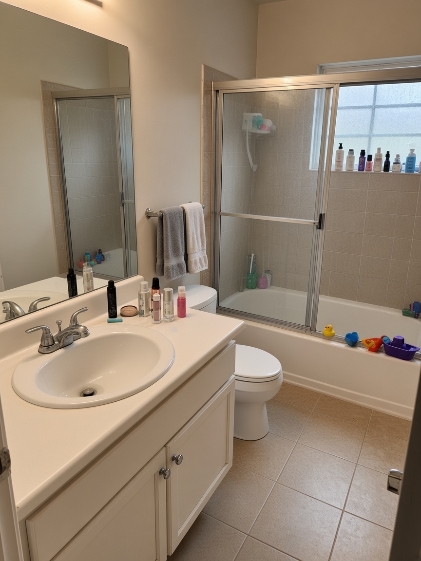 Bathroom after Sister's Cleaning service
